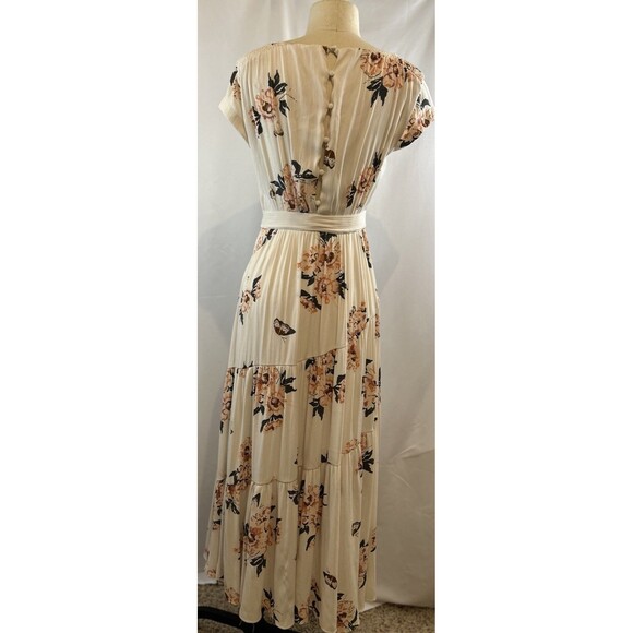 Free People All I Got Printed Ivory Floral Maxi Dress Size 0 - Picture 6 of 12